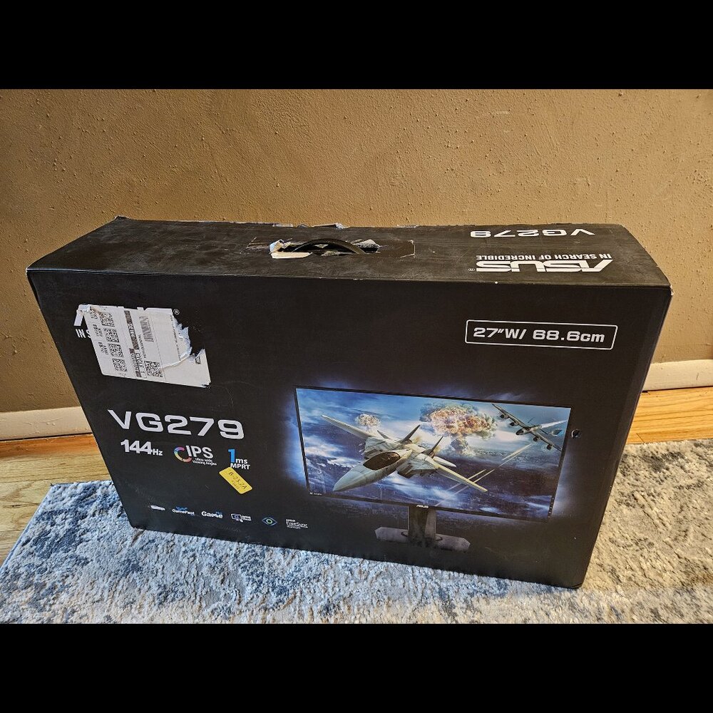 ASUS VG279Q 27" Full HD 1080p IPS 144Hz 1ms (MPRT) DP HDMI DVI Gaming Monitor